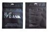 Logo stampa personalizzata Black Mask cotone di 3 strati con filtro a carbone
