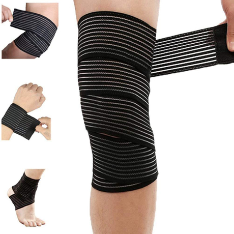 A buon mercato Supporto elastico lungo regolabile per il ginocchio