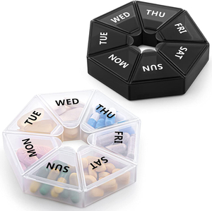 Organizzatore di pillole settimanale extra large portatile per medicina