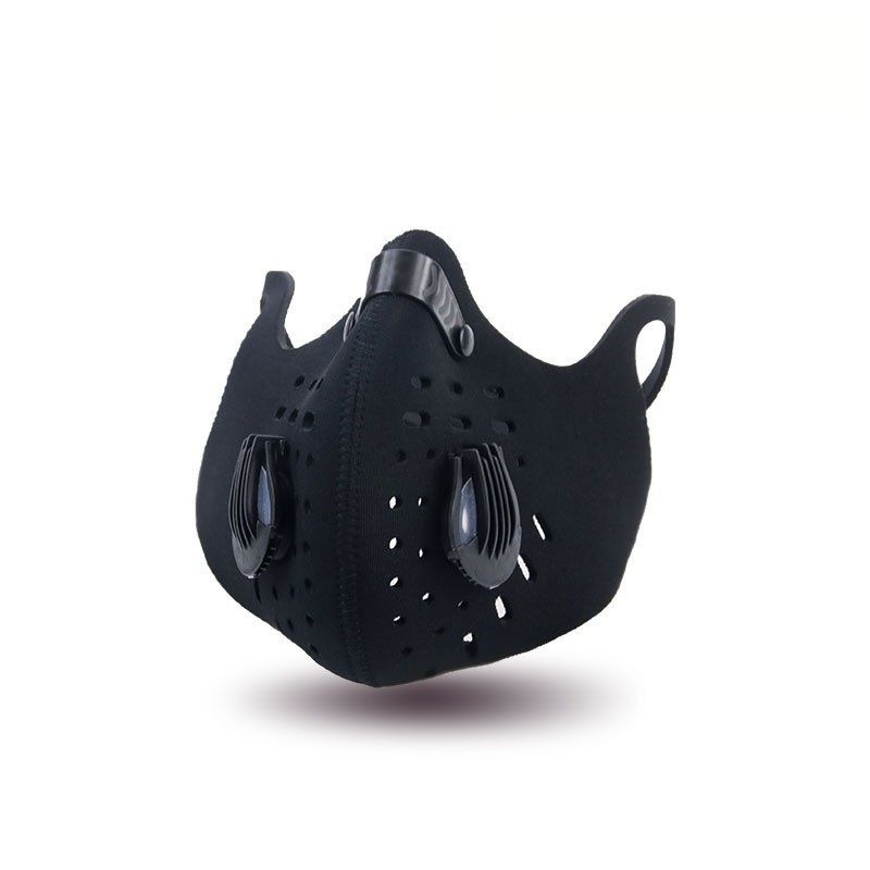 Maschera da ciclismo antipolvere anti-inquinamento con filtro e valvola